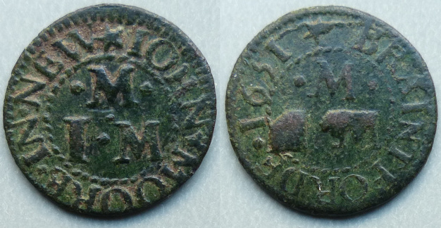 New Brentford, John Moore 1651 farthing N9088